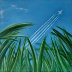 Espace libre  - 10/08  Acrylique sur toile, 50 x 50 cm