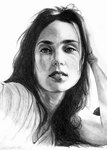 Jennifer Connelly - August '09  Pencil on paper 83lb, A2