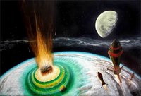 L'exterminateur - 02/08  Acrylique sur toile sans cadre, 170 x 115 cm 