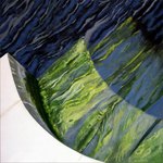 Eau 01 (Water 01) - April �08  Acrylic on canvas, 70 X 70 cm
