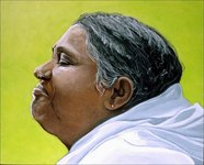 Amma, portrait - November ‘08 Acrylic on canvas, 60 x 50 cm