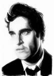 Joachin Phoenix  - August '09  Pencil & acrylic on paper 83lb, A2