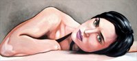 Jennifer Connelly, portrait - July ‘08 Acrylic on canvas, 155 x 68 cm