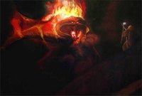 L'Ombre et la Flamme (The Shadow and the Flame) - November ‘07 Acrylic on canvas, 170 X 115 cm