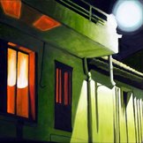 Nocturne 2 05/09, acrylique sur toile, 80 x 80 cm