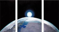Nouvelle terre  - 10/08  Acrylique sur toile, (30,50,30) x 60 cm